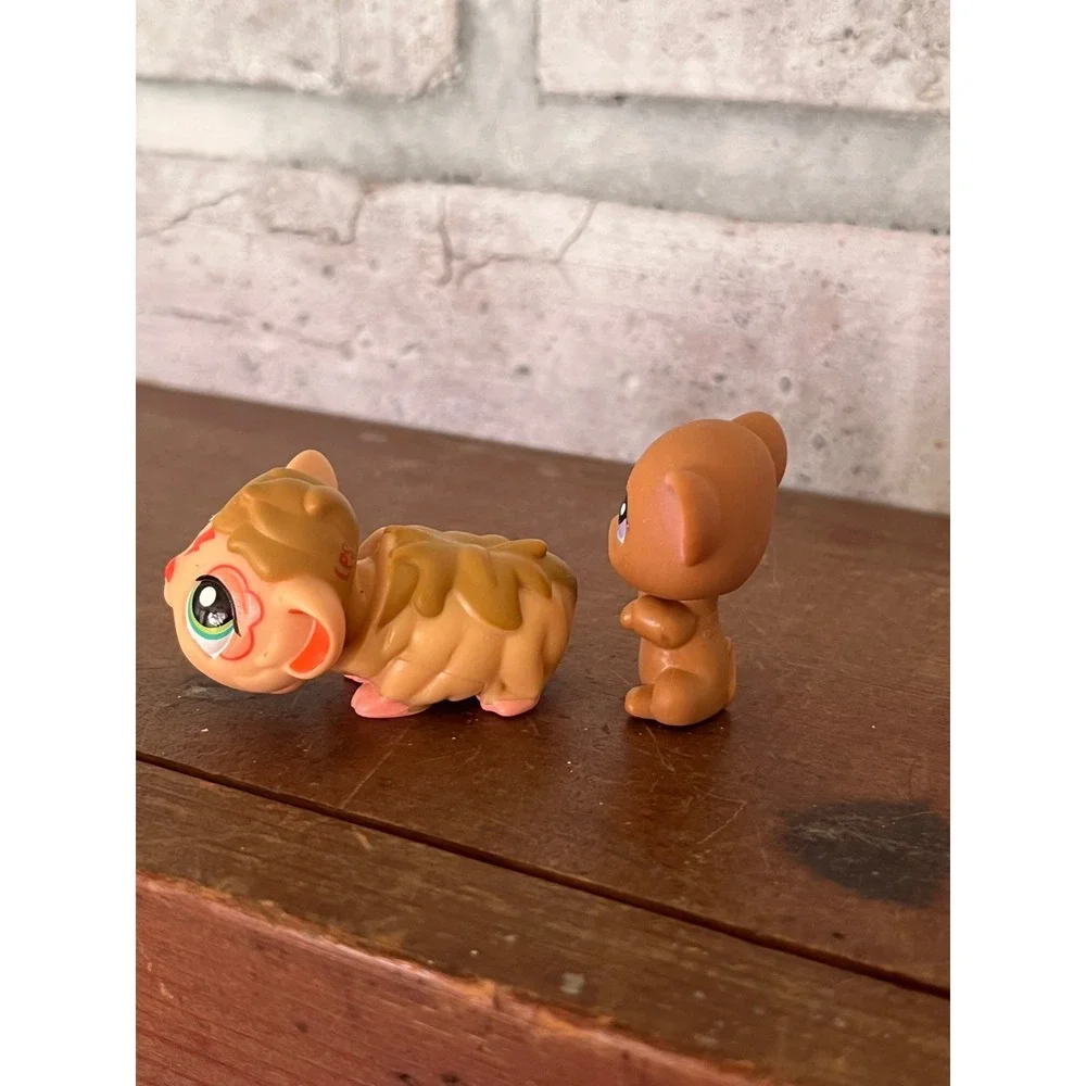 LPS Littlest Pet Shop‎ Pair of Rodents Mouse #324 Lightning Bolt Orange Hamster